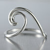 beach wave ring design in sterling silver